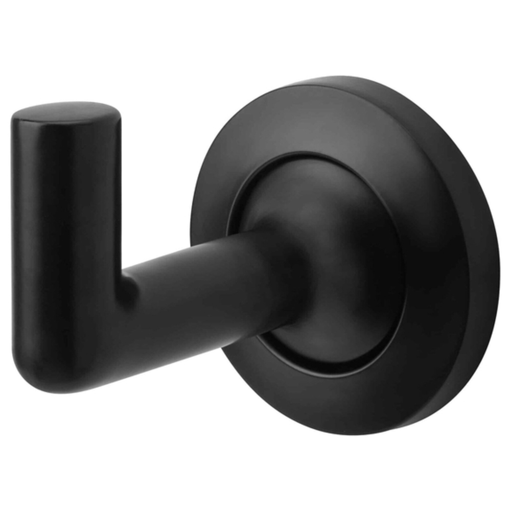 Ikea Finningen Black Robe Hook Bathroom Towel Coat Rack Minimalist Hanger New